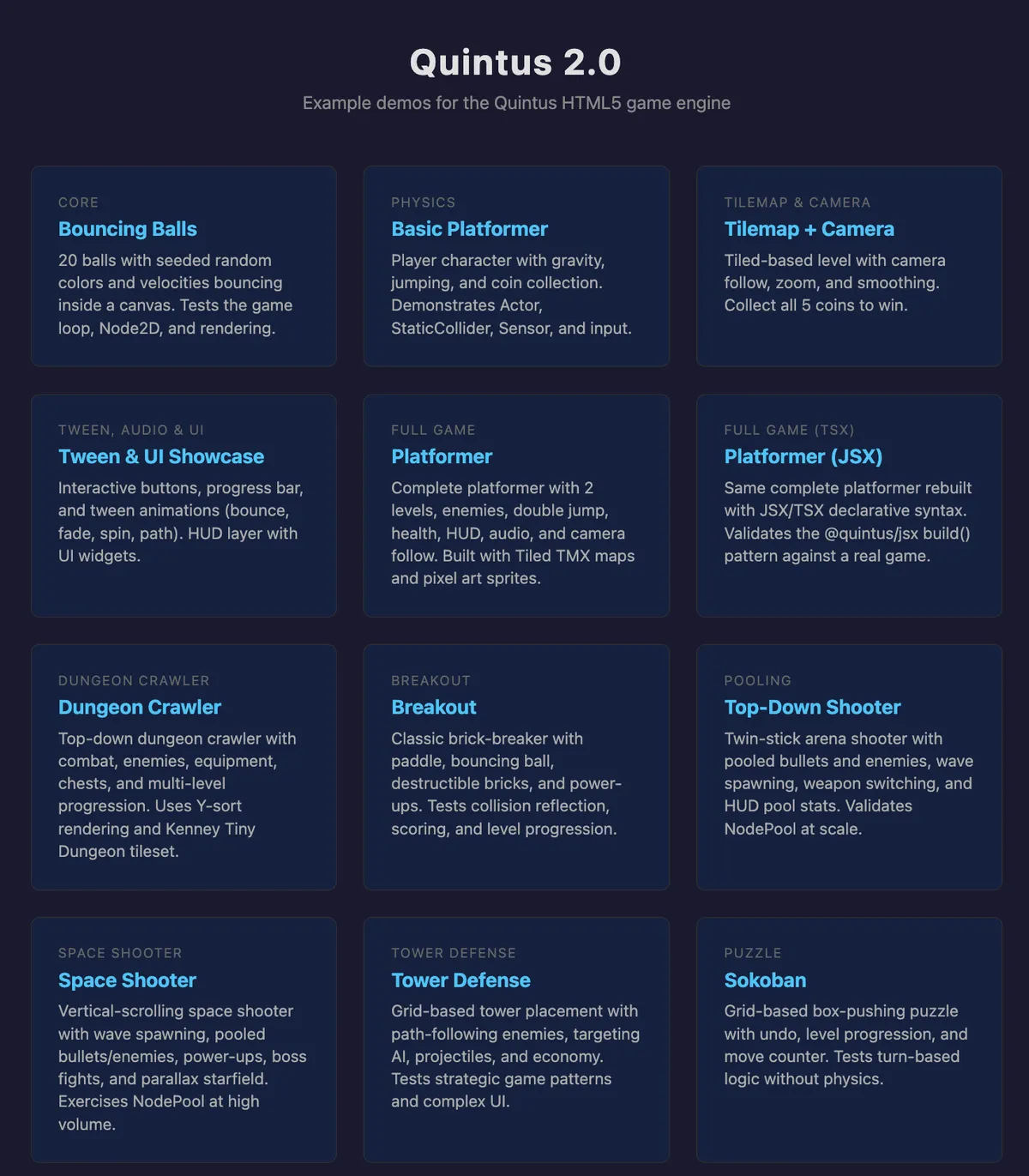 quintus examples