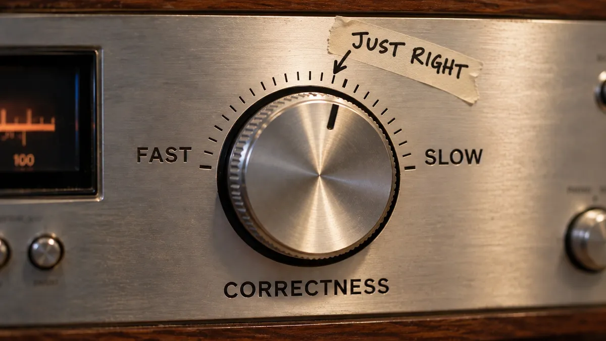 correctness vs speed