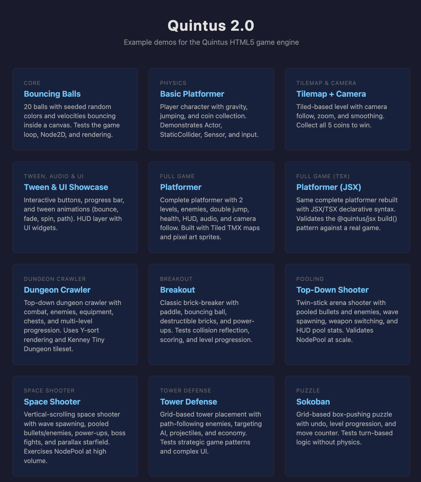 quintus examples